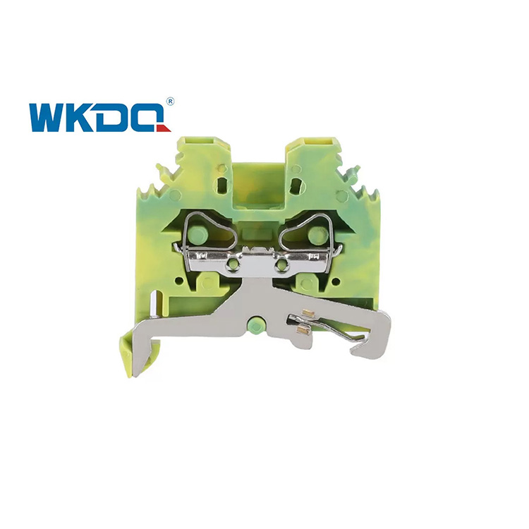 281-107 Universal Electrical Spring Type Terminal Block Connector 4mm Τυπικό, ανθεκτικό σε κραδασμούς Πράσινο χρώμα