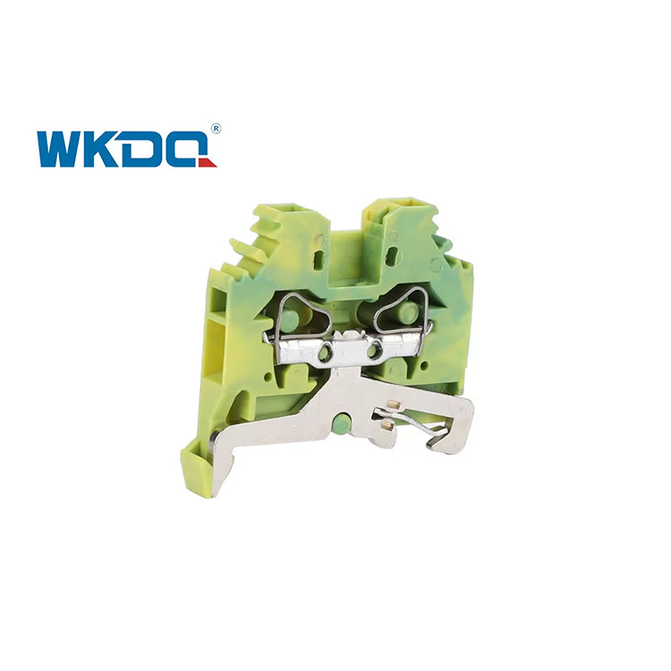281-107 Universal Electrical Spring Type Terminal Block Connector 4mm Τυπικό, ανθεκτικό σε κραδασμούς Πράσινο χρώμα