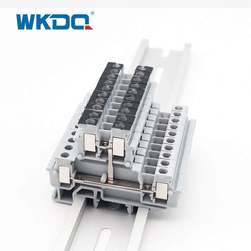 Τερματικό μπλοκ 2 επιπέδων Din Rail τύπου βίδας 35 mm με εξισορρόπηση δυναμικού