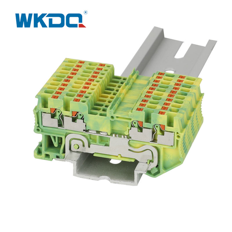 Din Rail Βολικές τοποθετημένες ηλεκτρικές συνδέσεις μπλοκ ακροδεκτών με μεγάλη διάρκεια ζωής