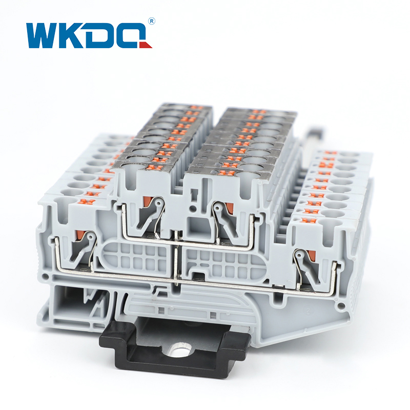 Din Rail Τροφοδοσία μέσω Τερματικού Μπλοκ 2 Επιπέδων