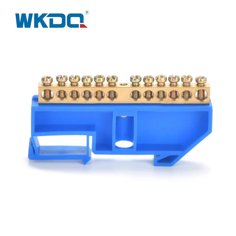 Din Rail Mounted Terminal Bus Bar Block Neutral Busbar Terminal Block 500V_17.5A