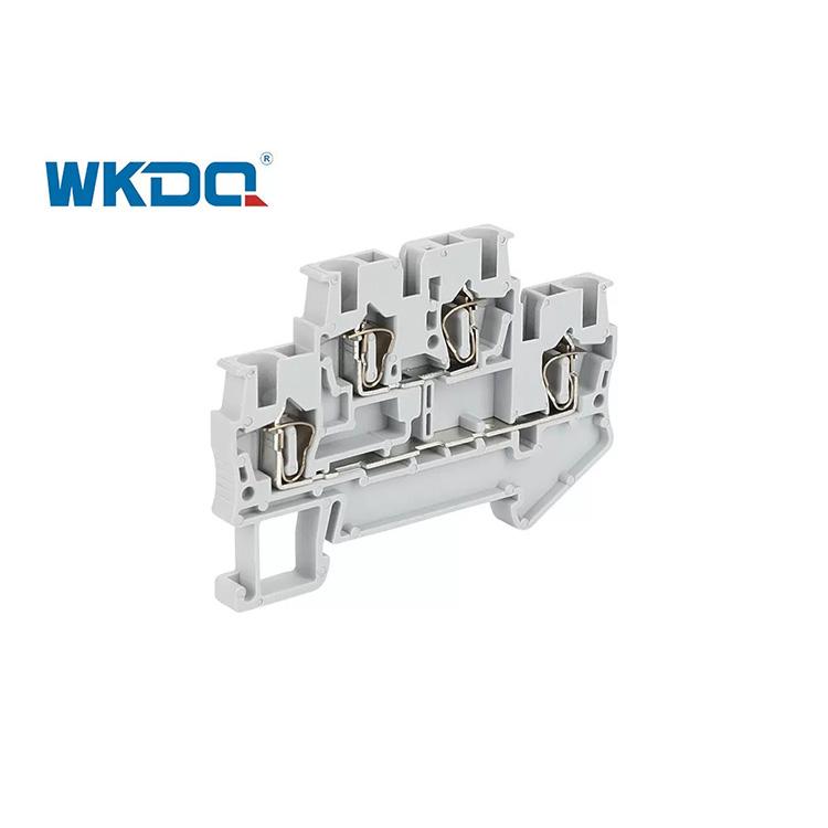 Din Rail Push In Terminal Blocks Σύνδεση ελατηρίου 16AWG