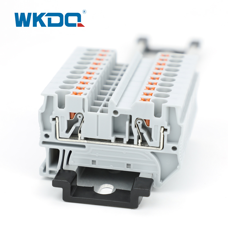 DIN Rail Spring Push In Terminal Block