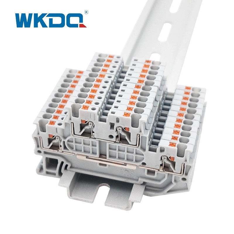 JPTTB 1,5/S Διπλό Επίπεδο Push In Terminal Block Din Rail 1,5 mm2