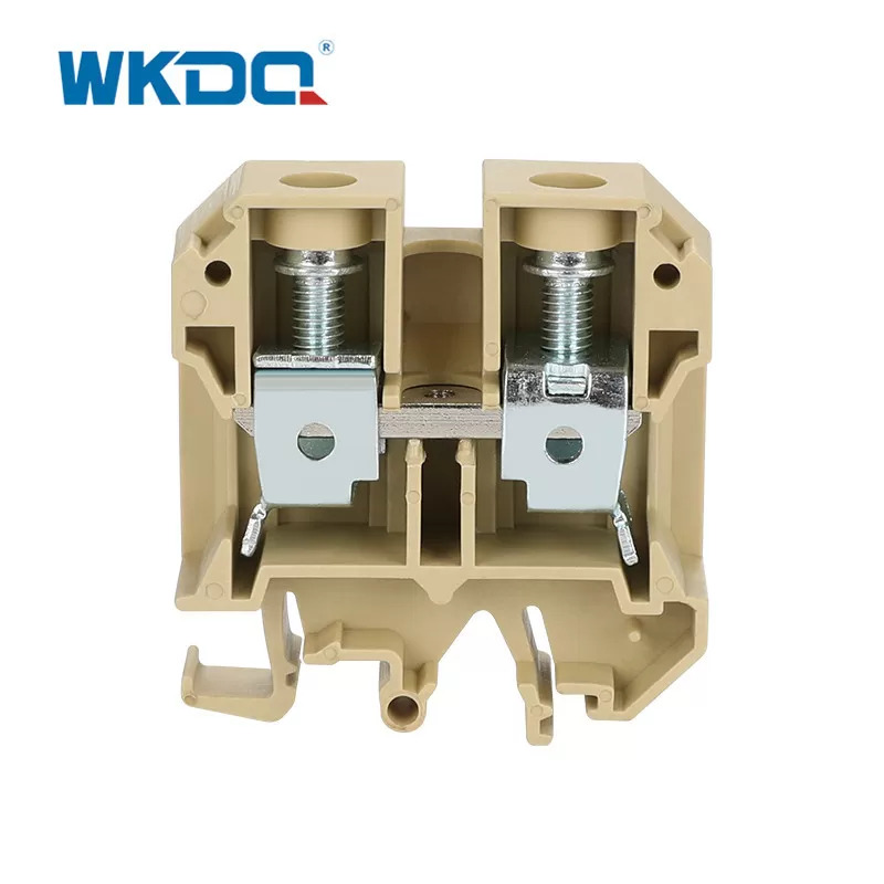 JSAK 35EN 35mm Pass Through Terminal Block , Terminal Block Screw fix Nylon PA66 Material Housing High Quality