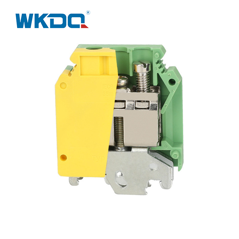JUISLKG 35 Compact Universal Electrical Termal Block Κίτρινο Πράσινο Χρώμα Μόνωση πλαισίου Nylon PA66