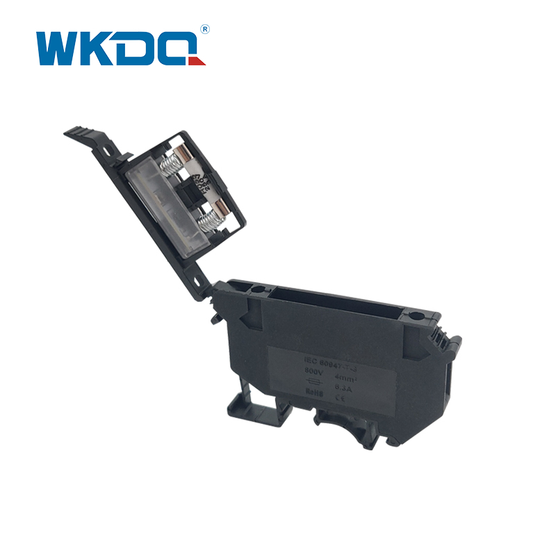 JUK 5-HESI βιδωτή σύνδεση μπλοκ ακροδεκτών Σειρά Αγγλικά Τύπος ράγας Γκρι και μαύρο χρώμα