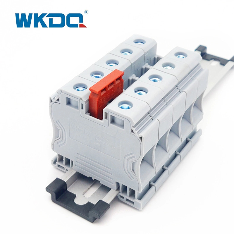 JUT 35 Din Rail Scoket Εγκατάσταση Universal Terminal Blocks 125A Hex Scoket