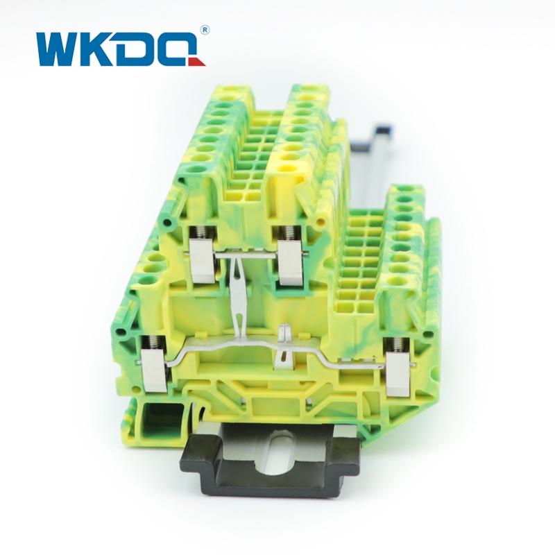 UTTB2.5-PE 2.5mm2 DIN RAIL Διπλό επίπεδο βίδα γείωσης τερματικού μπλοκ